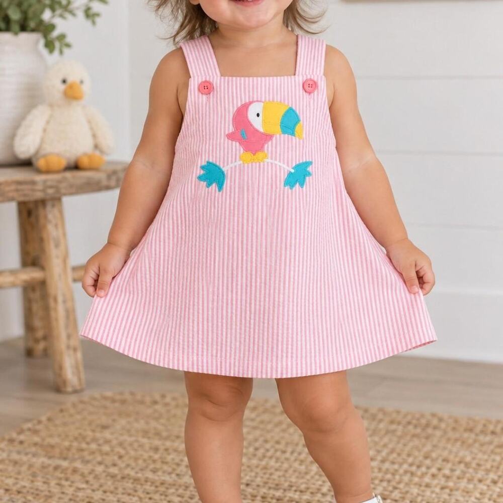 Just ducky vintage pink dress